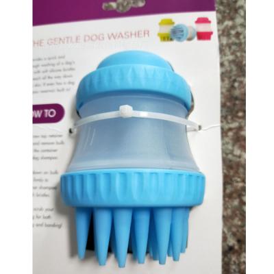 China Various Sustainable Promotional Goods Using Blue PP Silicone Bathing Body Brushes for sale