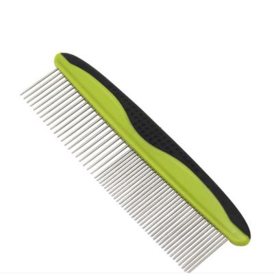 China Viable Wholesale Supplies Stainless Steel Pet Cat Dog Grooming Comb for sale