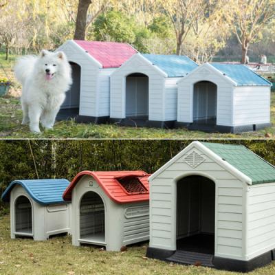 China Sustainable Waterproof Plastic Cheap Outdoor Pet Dog Cages Carriers Houses Kennel for sale