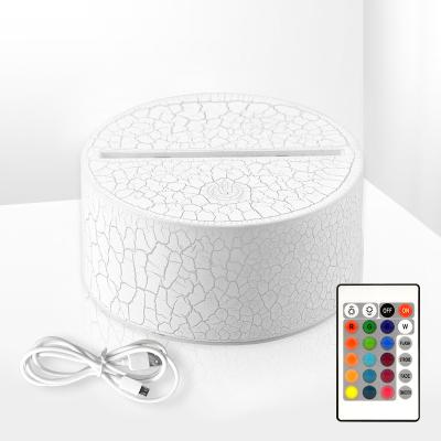 China Modern Hot Sale 3D Night Light Base LED Lamp Base With Touch Control Remote Control for sale