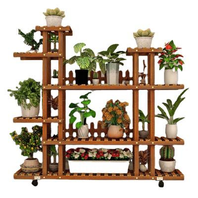 China OEM Modern Factory Rack Indoor Outdoor , CFMOUR 10 Tall Large Tire Factory Wooden Shelf for sale