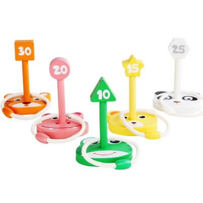 China OEM Ring Toss Game Deluxe Yard Wooden Rings Outdoor Game Wooden Set for sale