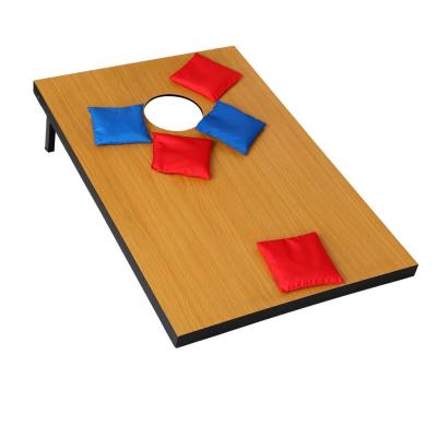 China OEM 4x2 Feet Wooden Cornhole Boards, PrintedWood Grain Cornhole On Both Sides Set With 8 Cornhole Bean Bags for sale