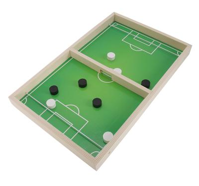 China OEM Puck Foosball Winner Board Game Wooden Slingshot Board Speed ​​Pebble Wooden Game for sale