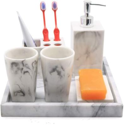 China For Home Wholesale Customized Real Stone Classic Rectangle Luxury Natural Marble Storage Decorative Trays for sale