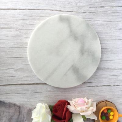 China Factory direct viable marble stone dish marble serving arabesquitic white marble tray for sale