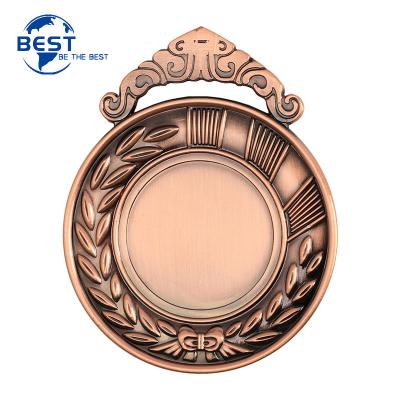 China Custom China 3D Metal Trophy Medal for Runner 2021 Antique Gold Virtual Medallions for sale