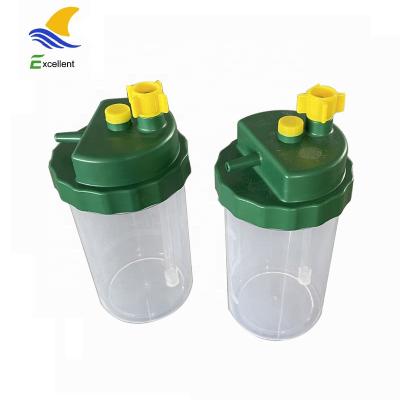 China Plastic Oxygen Concentrator Bubble Humidifier Bottle 500ml for sale