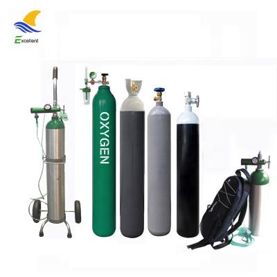 China Medical Gas High Pressure Gas Cylinders 5L 7L 10L 20L 40L 50L Oxygen Gas Cylinders With CE Standard for sale