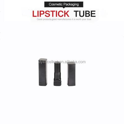 China Cosmetic Hot Sales Black Square Lipstick Tube Makeup Lipstick Packaging Tube for sale