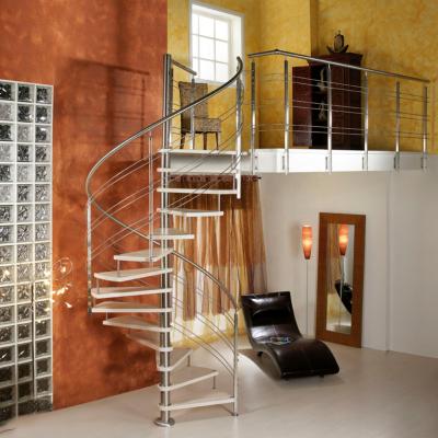 China Easy Install By Screw Modern Spiral Staircase Australian Interior Staircase Wood Tread Ready To Assemble Staircase for sale