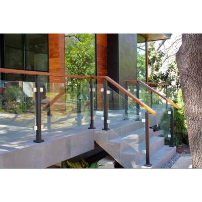 China Customized New Design Stainless Steel Baluster Glass Fence Railings Fencing Pillar Baluster Post Systems for sale