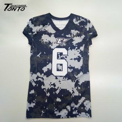 China 2021 breathable custom cheap adult college sublimated american football tank tops designer for sale