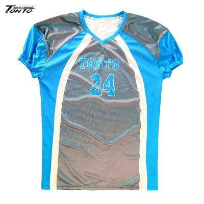 China Breathable Custom Plain Sublimated American College Football Practice Training Jerseys Cheap for sale