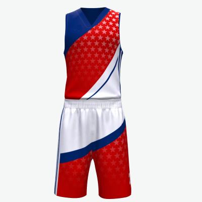 China Breathable Custom Your Own Team Drop Shipping V-Neck Basketball Tank Top And Shorts for sale