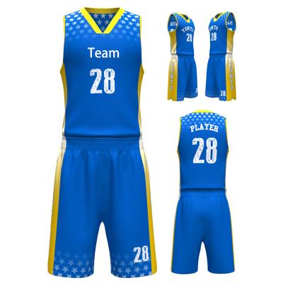 China Fashion Breathable Wholesale Sports Clothes Tank Top Plus Size Men Basketball Uniform Shirt Set For Team Wear for sale