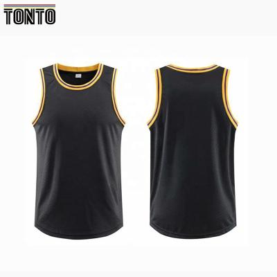 China Custom Mens Tank Top Basketball Tank Tops Anti-UV Blank Tank Tops for sale