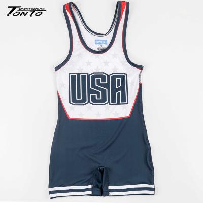 China 2021 low cut custom wrestling singlet for men custom size for sale