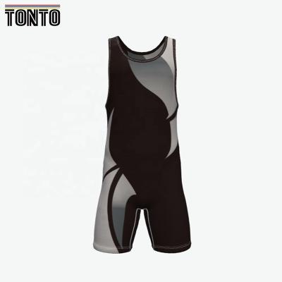 China custom sublimation mens men wrestling singlet wrestling custom size for sale