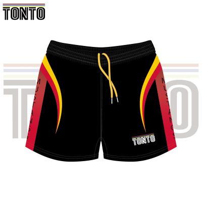 China Breathable Youth International Rugby Shorts Custom Cheap Men for sale