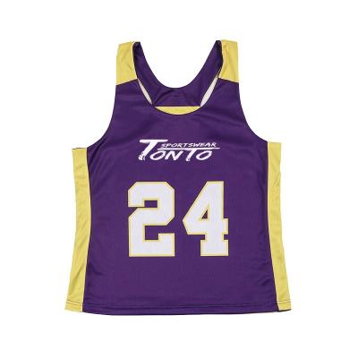 China Custom Reversible Cheap Lacrosse Uniforms Aprons Custom Dye Sublimation Print Women Size for sale