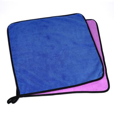 China Premium Professional Soft Towel Car Wash Drying Microfiber Cleaning Cloth Super Absorbent Detailing Pink for sale