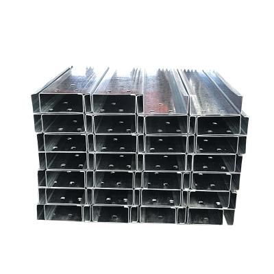 China Manufacturer ss400 steel profile structure profile china unistrut C channel for sale