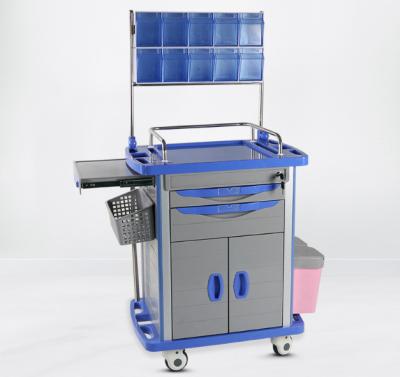 China Factory Price Modern Hot Sale ABS Medical Treatment Cart First Aid Cart Drug Delivery for sale