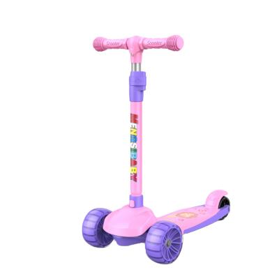 China Bestselling Plastic Children's Scooter 2-8 Years 3 Wheel Instant Folding Swing Walker Slide Block Gift Wholesale Scooter for sale