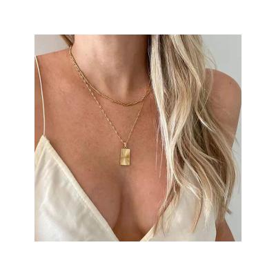 China Best Selling High Quality Lead Free Nickel Free Items Jewelry 18k Gold Plated Trendy Choker Necklace Pendant Wholesale for sale