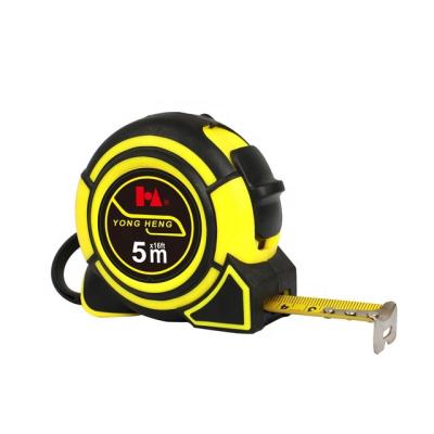 China TPR Coated+ABS Rubber Plastic 0.16mm Thickness Twice Coverage Black 3m 5m 8m Rubber Tape Measure for sale