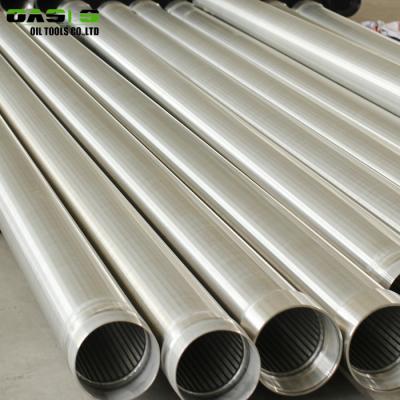 China Non Inforced Slotted Screen Pipe , Spirally Wound Water Well Screen Pipe for sale