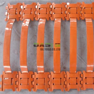 China Well Casing Screen Turbolizer Centralizer , Hinged Spring Positive Centralizer for sale