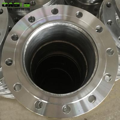 China Short Pipe Stainless Steel Flanged Fittings , Silver Forged Stainless Flanges for sale