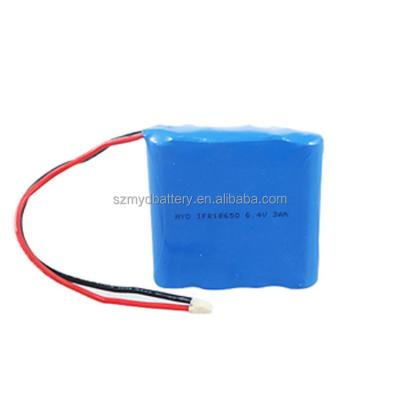 China Toys Wholesale 18650 9.6V 1500mAh Lifepo4 Lithium Rechargeable Battery Pack for sale