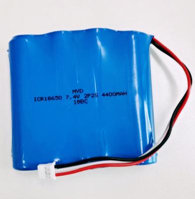 China MYD Toys Rechargeable Icr 18650 Li Ion Battery Pack 7.4v 4400mah Battery For Emergency Lights for sale