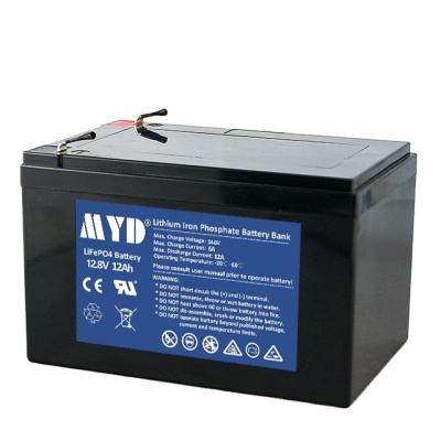 China Professional Long Cycle Life LiFepo4 China Lithium Battery 12.8V12Ah Emergency Light Battery for sale