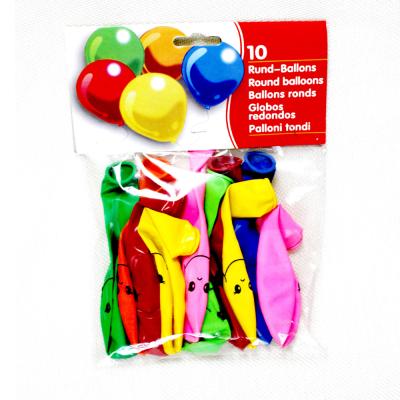 China Promotional toy #give you face 12 inch 2.2g balloon good quality smile banner-packing smile#10 pcs for sale