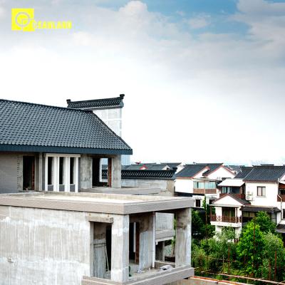 China Building Material Porcelain Roof Tile Contemporary Stone Clay Roof Tile Roofing for sale