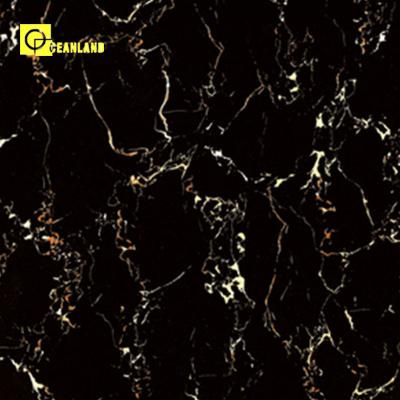 China Factory Price Low Polished Black Porcelain Polished Floor Tile for sale