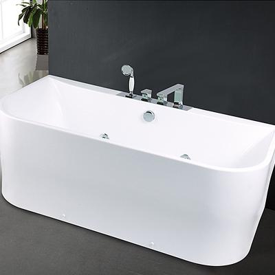 China Three Side Skirted Bathtub For Adult Acrylic Modern Simple Portable Massage Bathtub for sale