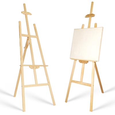 China Easel Multifunctional Easel Position Easel Wooden Painting Sketch Learning Triangle Painting Easel for sale