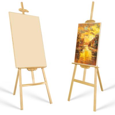 China Easel 175cm Popular Folding Easel Art Easel Painting Practice Stand Painting Easel for sale