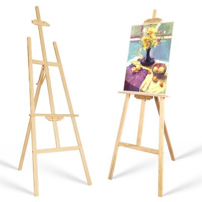 China Adjustable Easel 175cm Sketch Painting Easel With Canvas Easel Studio Learning Artist Easel Stand for sale