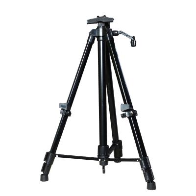 China Folding Aluminum Painting Easel Artist's Black Easel Display Tripod Painting Easel for sale