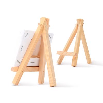 China Portable Mini Easel Natural Wood Mini Easel Portable Wooden Canvas Easel And Adjustable Painting Easel for sale