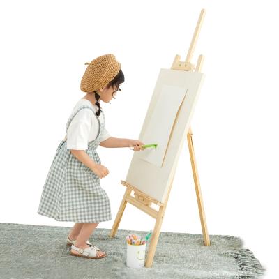 China Easel 120cm Easel Wooden Folding Painting Easel For Kids Kindergarten Children Learning Easel for sale