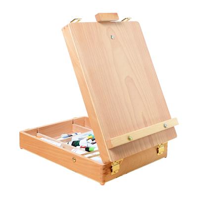 China Easel factory direct sales tabletop easel box low prices durable French painting desk easel for sale