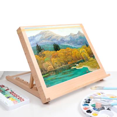 China Professional Adjustable Painting Easel SketchingTabletop Art Easel Wooden Folding Painting Easel for Kids for sale