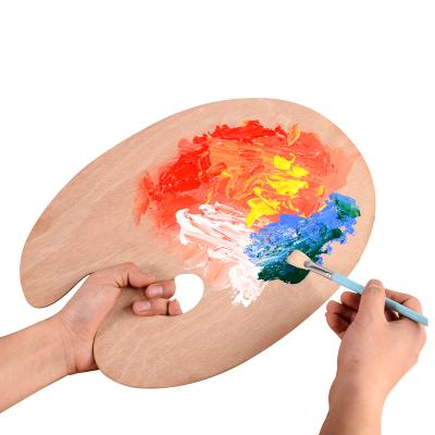 China Oval Artist Paint Palette Custom Professional Oil Paint Palette Shape Paint Palette for sale